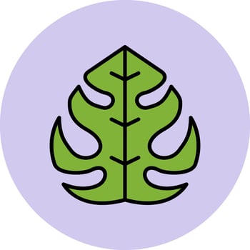 Philodendron Vector Icon