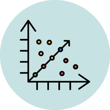 Regression Vector Icon