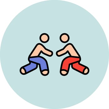 Wrestling Vector Icon