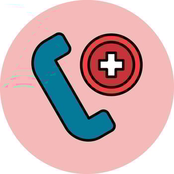 Emergency Call Vector Icon