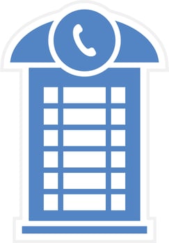Phone Booth Vector Icon