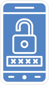 Mobile Password Vector Icon