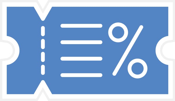 Discount Voucher Vector Icon
