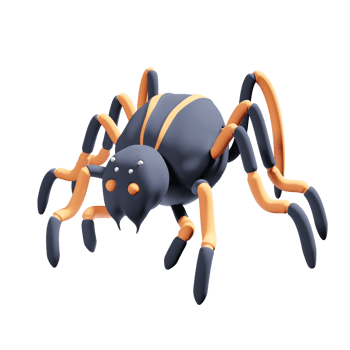 Spider. Halloween 3D Icons png