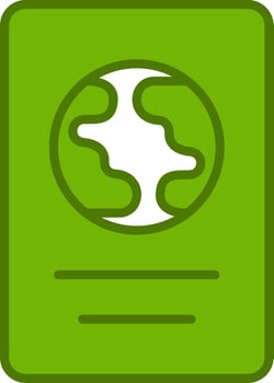 International Passport Vector Icon