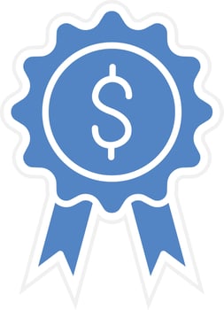 Money Badge Vector Icon