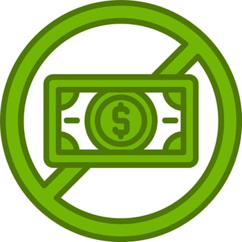 No Money Vector Icon