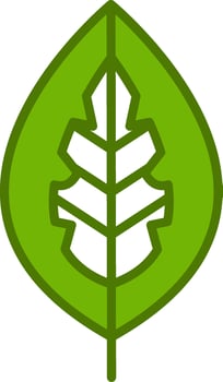 Red Aglaonema Vector Icon