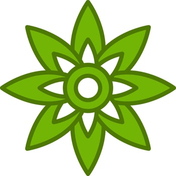 Lotus Flower Vector Icon