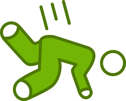Falling Down Vector Icon