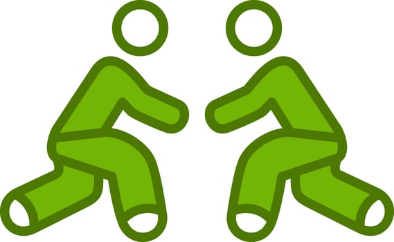 Wrestling Vector Icon