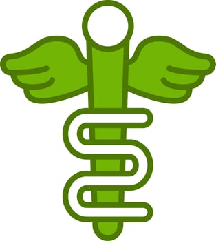 Rod Of Asclepius Vector Icon