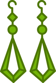 Earrings Vector Icon