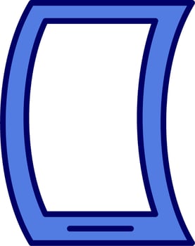 Flexible Mobile Phone Vector Icon