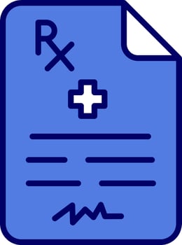 Medical Prescription Vector Icon