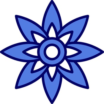 Lotus Flower Vector Icon