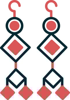 Earrings Vector Icon