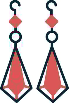 Earrings Vector Icon