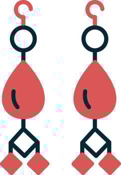 Earrings Vector Icon