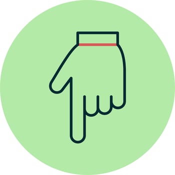 Down Vector Icon