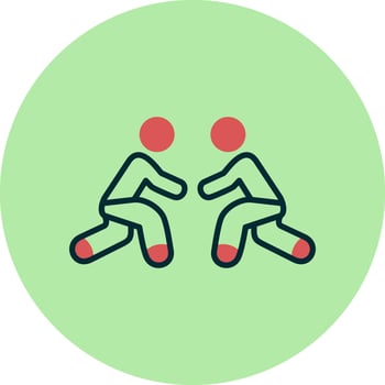 Wrestling Vector Icon