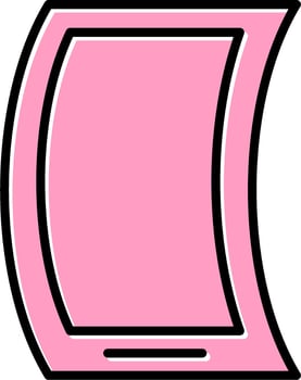 Flexible Mobile Phone Vector Icon