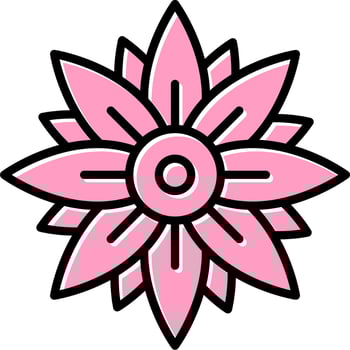 Chrysanthemum Vector Icon