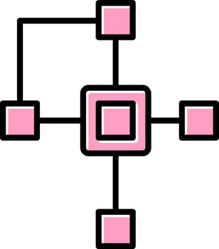 Clustering Vector Icon