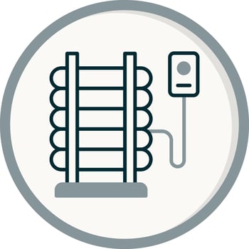Anti Decubitus Mattress Vector Icon