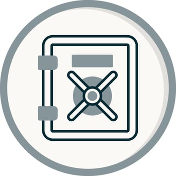 Safe Box Vector Icon