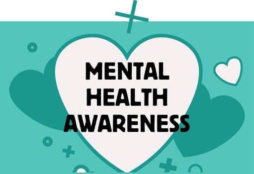 Mental Health Awareness Month banner vector illustration