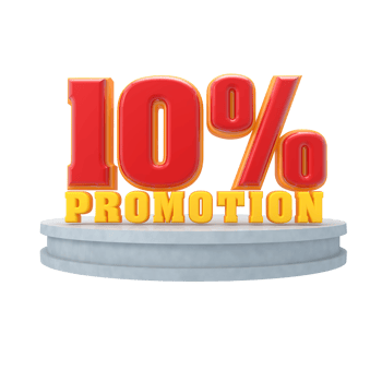 Free Number 10 to 90 percent 3D for design poster promotion or discount png