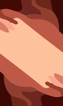 Aesthetic brown abstract background with copy space area. Suitable for poster and banner vector