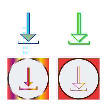 Unique Download Vector Icon
