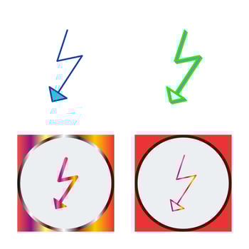 Unique Flash Vector Icon