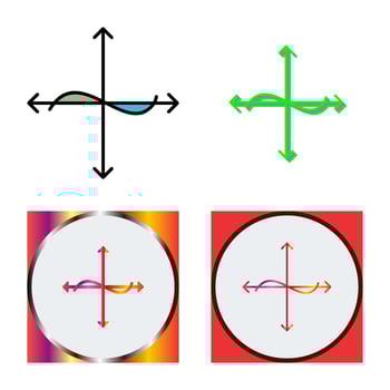 Unique Graph Vector Icon