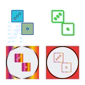 Unique Dice Vector Icon