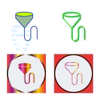 Unique Beer Bong Vector Icon