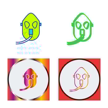 Unique Oxygen Mask Vector Icon