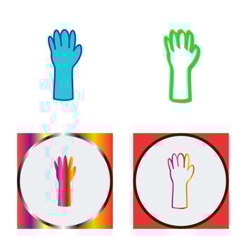 Unique Gloves Vector Icon