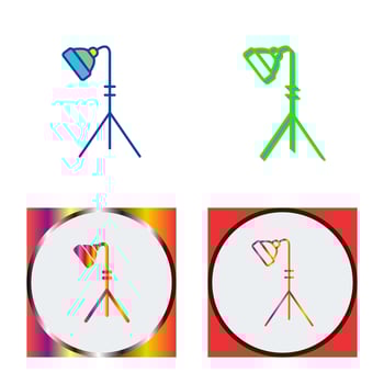 Unique Light Stand Vector Icon