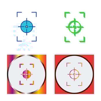Unique Focus Vertical Vector Icon