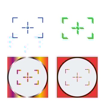 Unique Focus Vector Icon
