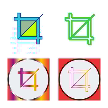 Unique Crop Vector Icon