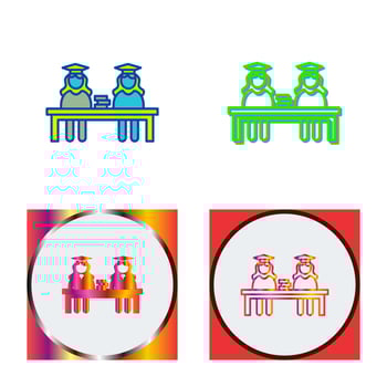 Unique Combined Study Vector Icon