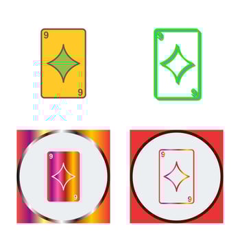 Diamonds Card Vector Icon