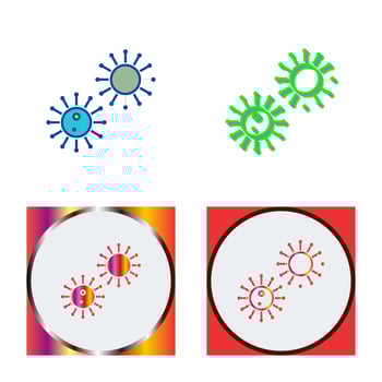 Unique Virus Vector Icon