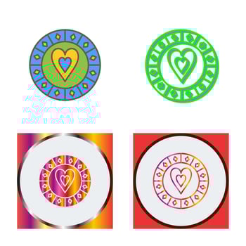 Heart Chip Vector Icon