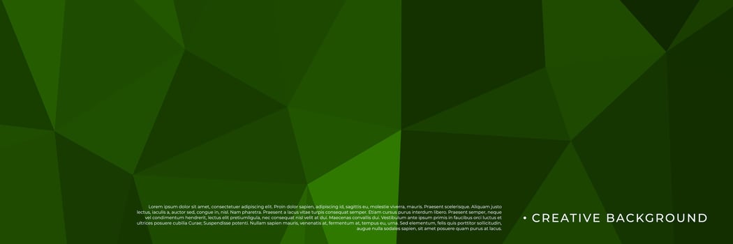 abstract green triangles background for design template vector
