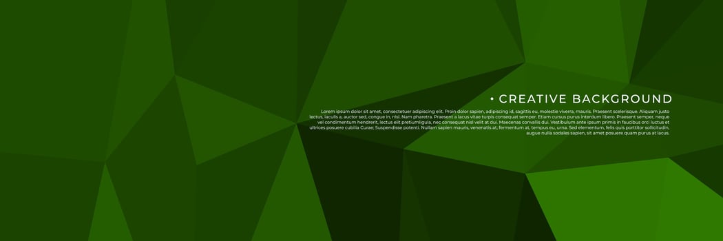 abstract green triangles background for design template vector